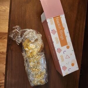 Gold Napkin Rings Set